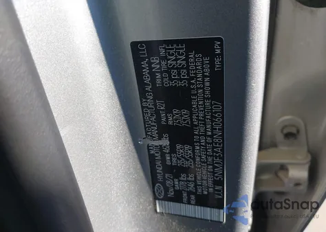 2022 Hyundai Tucson Sel z USA, uszkodzony, nr VIN 5NMJF3AE8NH066107